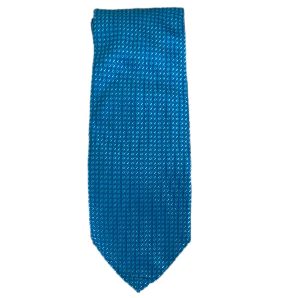 BCBG Teal Geometric Men's Silk Tie